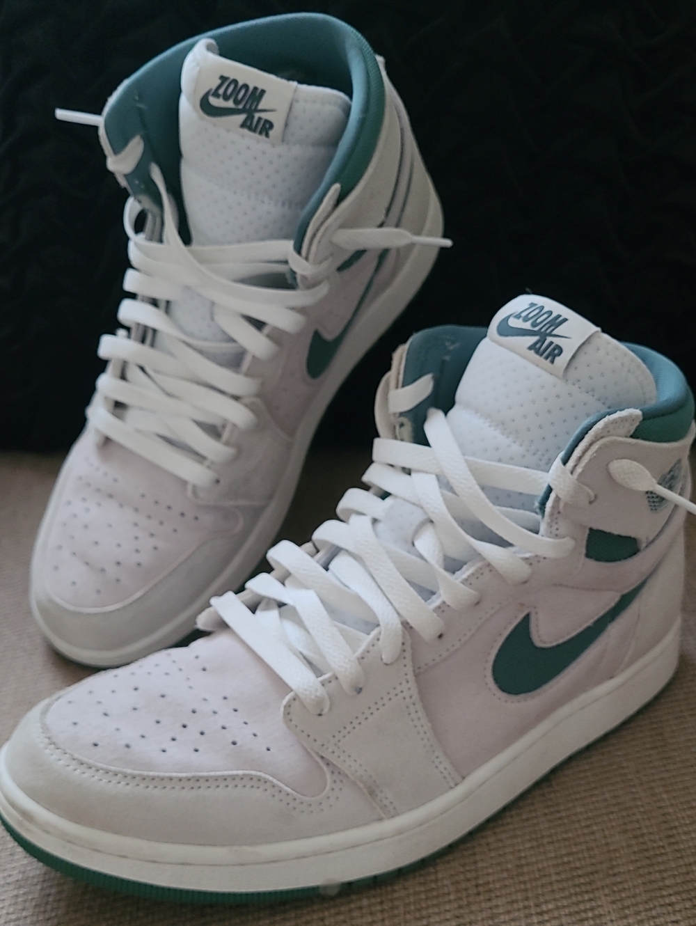 NIKE AIR JORDAN 1 ZOOM AIR CMFT 2 MEN'S SUMMIT WHITE BICOASTAL SNEAKERS